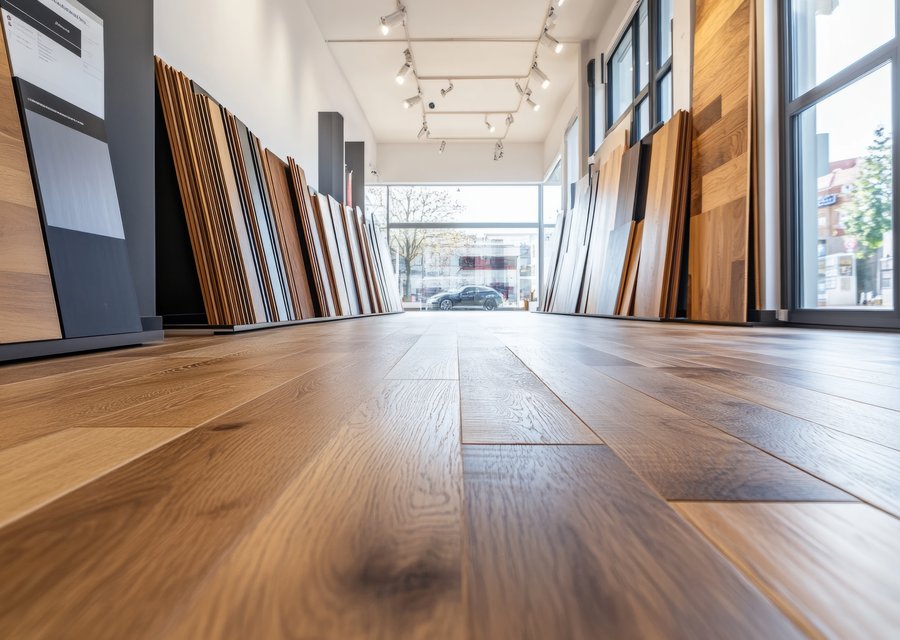Flooring example — hardwood and laminate work
