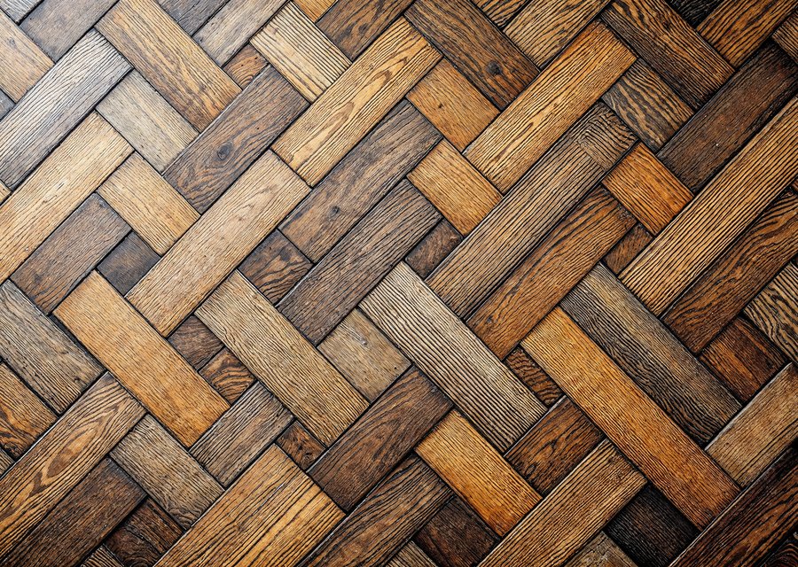 Flooring example — installation in progress