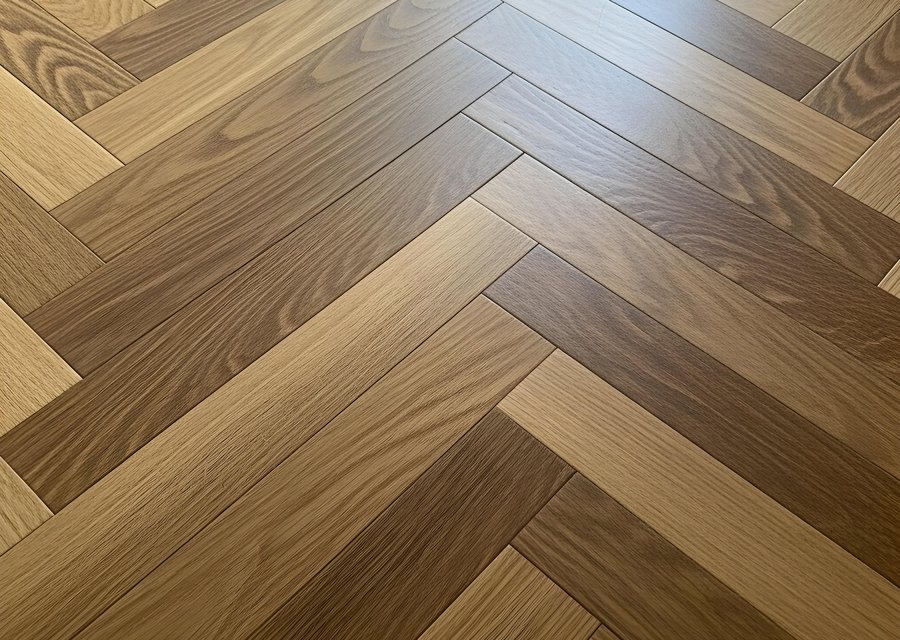 Flooring example — hardwood and laminate work