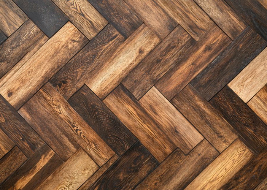 Flooring example — installation in progress