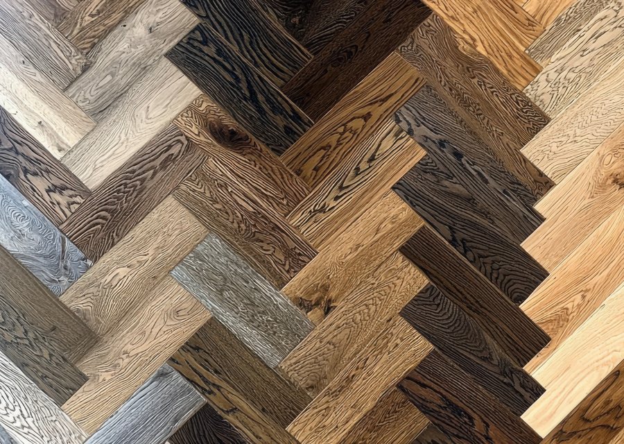Flooring example — installation in progress