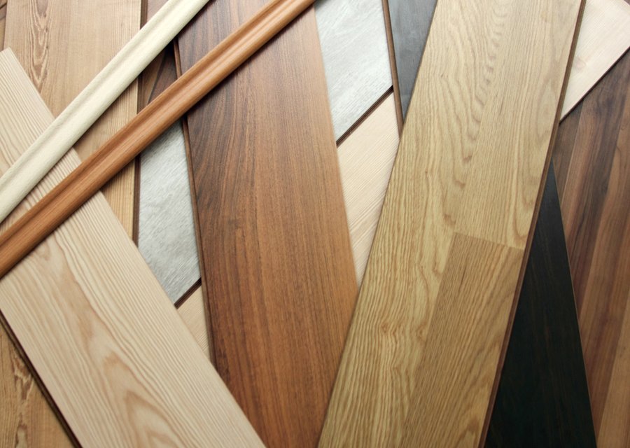 Flooring example — installation in progress