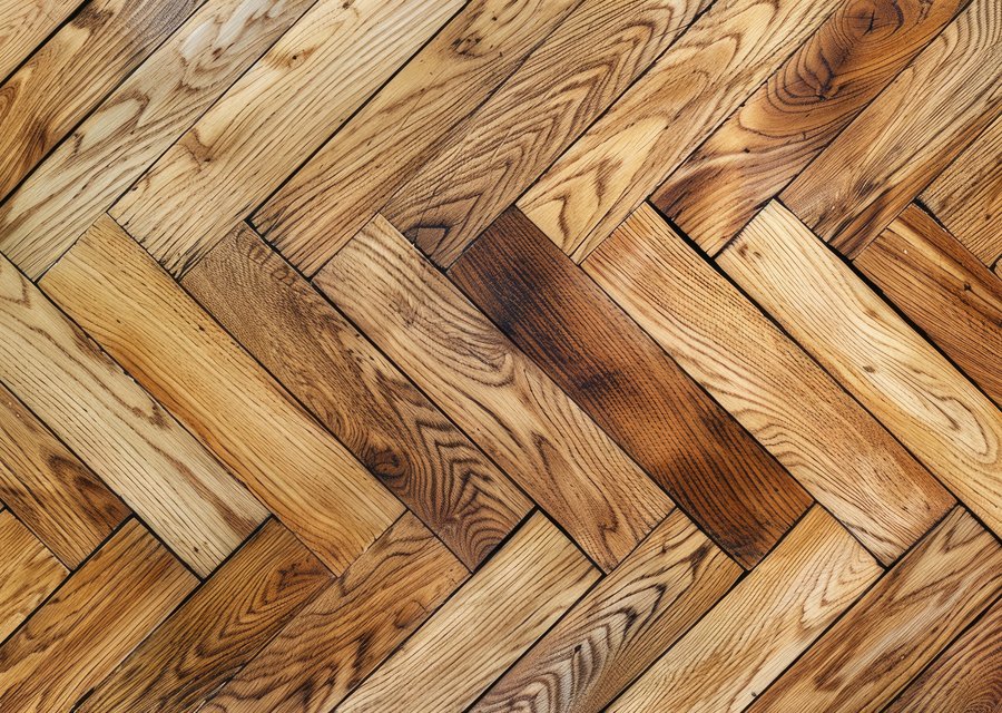 Flooring example — installation in progress