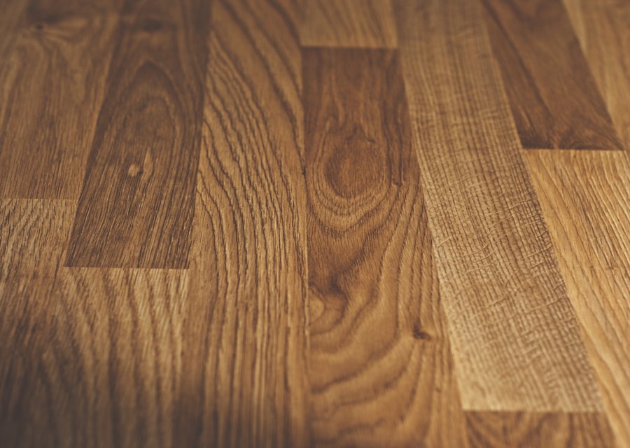 Flooring example — installation in progress