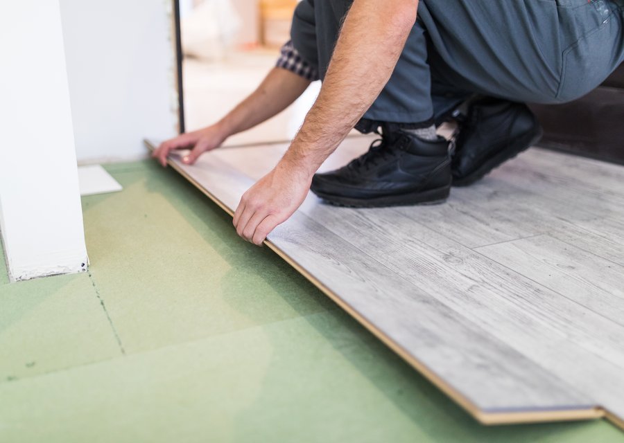 Flooring example — hardwood and laminate work
