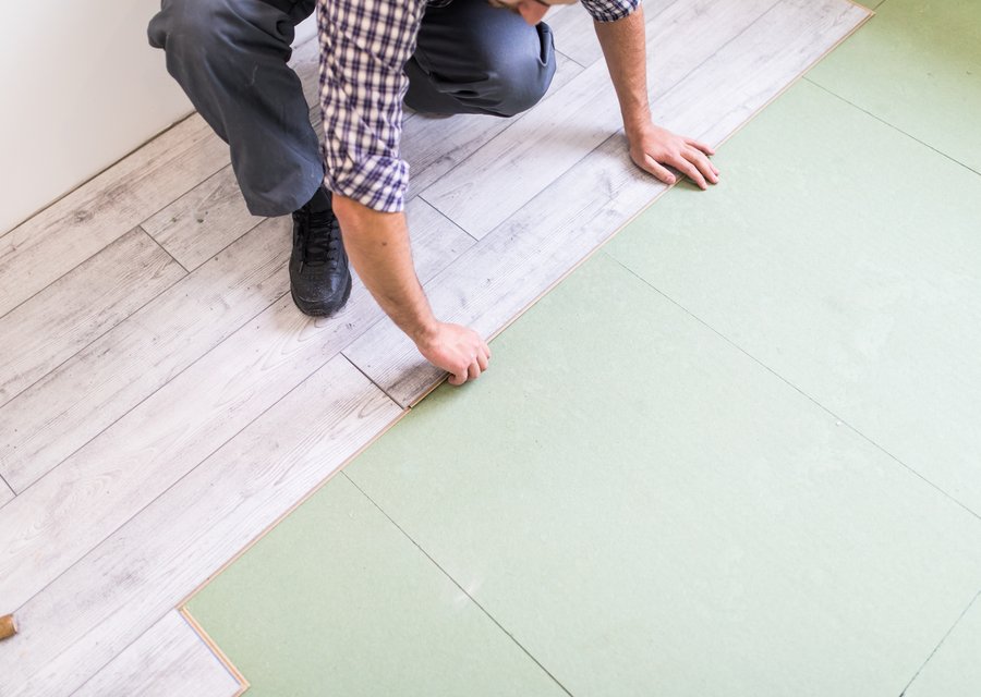 Flooring example — hardwood and laminate work